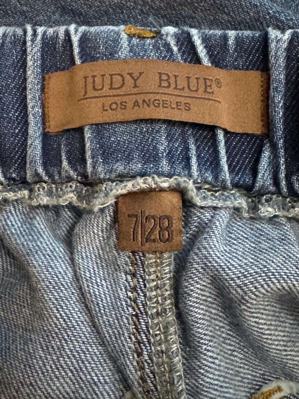 NWT Judy Blue High Waist Featherweight Drawstring Palazzo Pants Jeans 7 / 28 - Picture 8 of 9